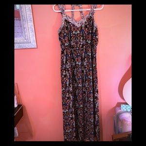 Festive Print Maxi Dress